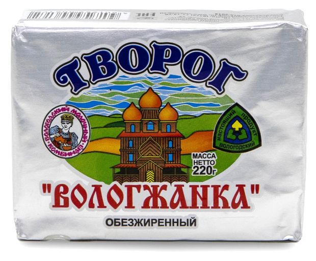 

Творог Вологжанка обезжиренный 1.8% 220 г