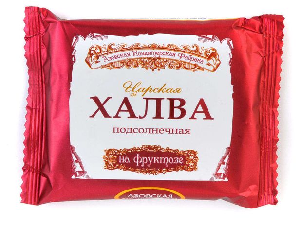 

Халва подсолнечная Азовская кондитерская фабрика Царская на фруктозе 180 г
