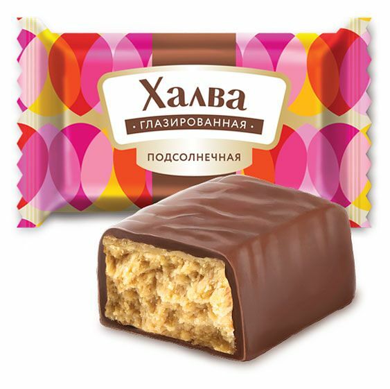 Халва Азовская кондитерская фабрика подсолнечная глазированная, вес