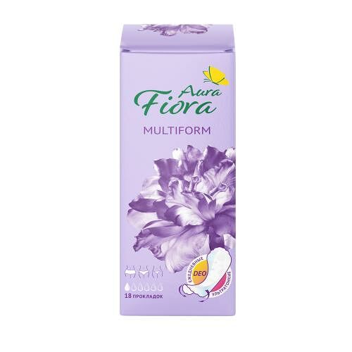 Прокладки ежедневные Aura Fiora Multiform Deo 18 шт