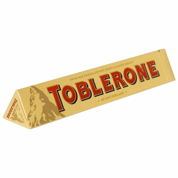 Шоколад Toblerone молочный с медово-миндальной нугой, 100 г