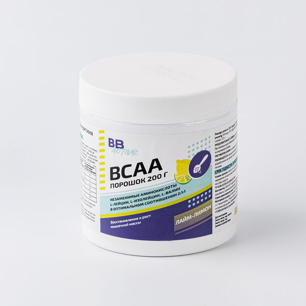 Специализированный продукт Bcaa Аминокислоты Лайм-лимон для питания спортсменов