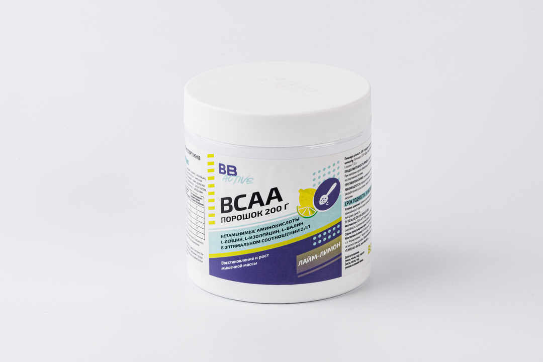 

Специализированный продукт Bcaa Аминокислоты Лайм-лимон для питания спортсменов
