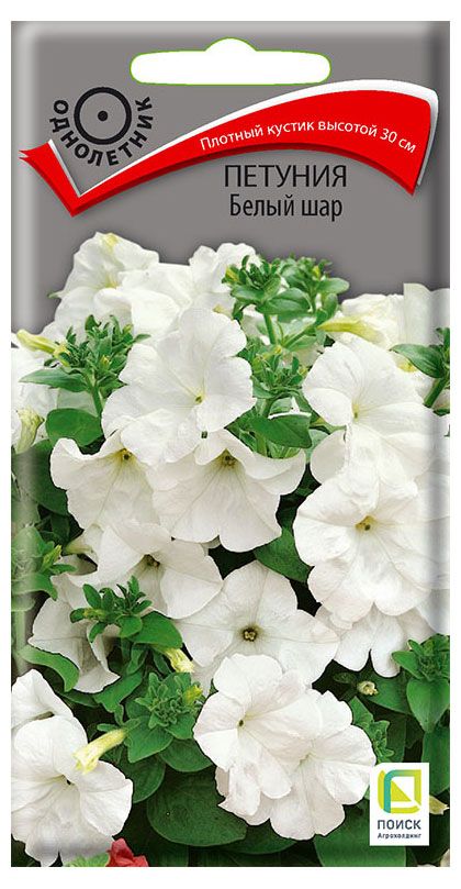

Семена Поиск петунии Белый шар 1 г
