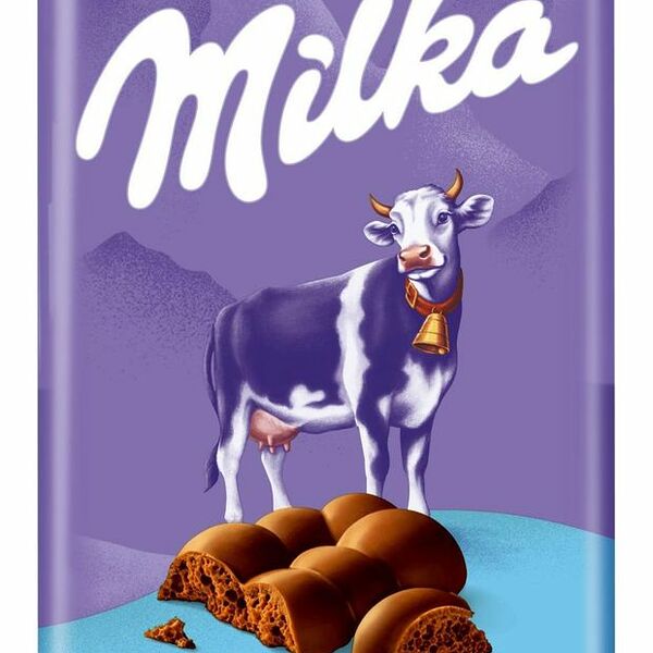 Шоколад молочный пористый Milka Bubbles, 72 г