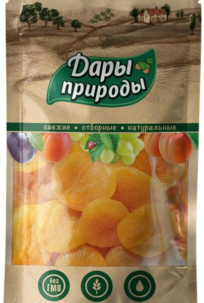 Абрикосы Дары природы сушеные 150г
