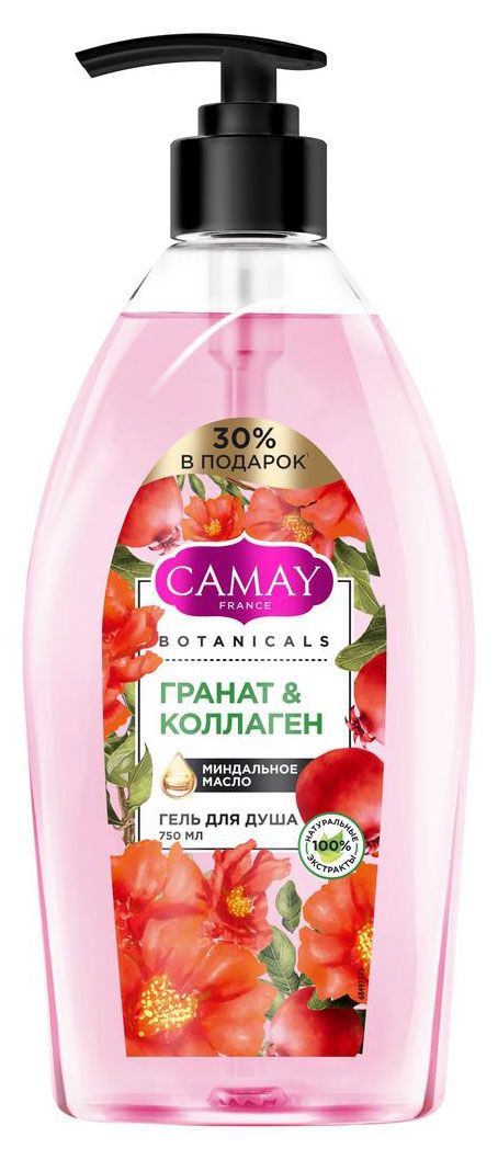 

Гель для душа Camay Botanicals Цветы граната 750 мл