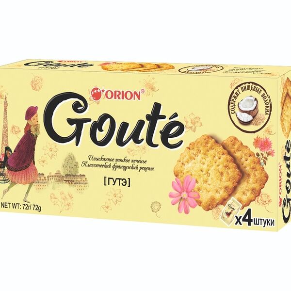 Печенье Orion Goute, 72 г