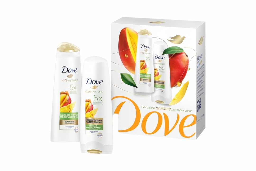 

Набор подарочный Dove Глубокое питание и восстановление Шампунь 250 мл + Бальзам 200 мл