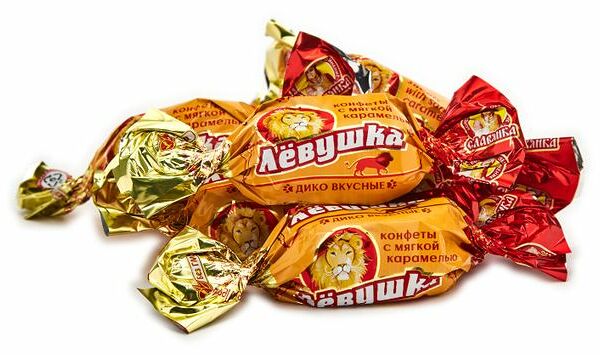 Конфеты Левушка с карамельной начинкой, вес