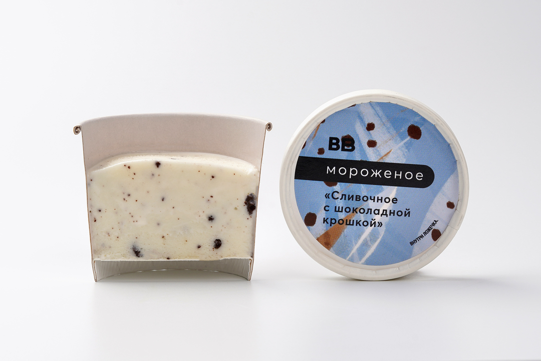 

Мороженое ВкусВилл сливочное с шоколадной крошкой 80 г