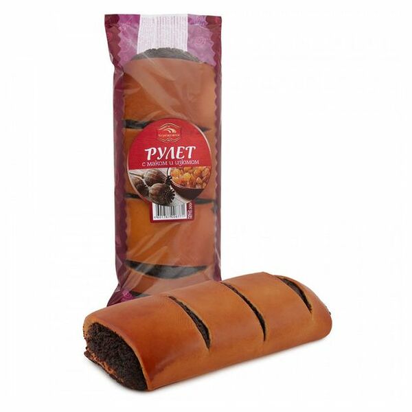 Рулет Черёмушки с маком и изюмом, 300 г