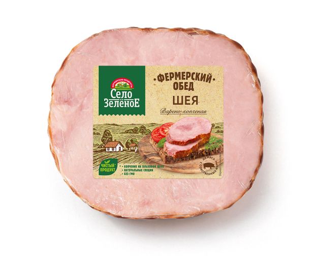 

Шея Село Зелёное варено-копченая Фермерский обед 300 г