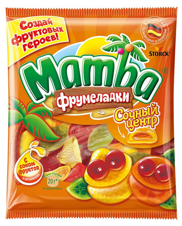 

Мармелад жевательный Mamba Сочный Центр 140 г