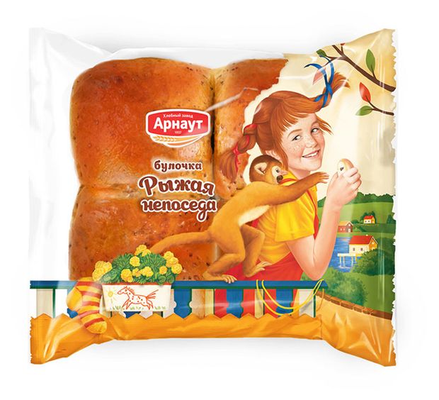 

Булочка Арнаут Рыжая непоседа 200 г