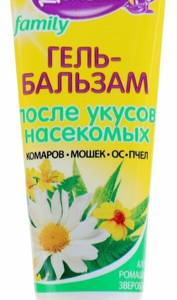 Гель-бальзам после укусов насекомых Домовой Прошка С экстрактом алое, зверобоя и ромашки 30 мл