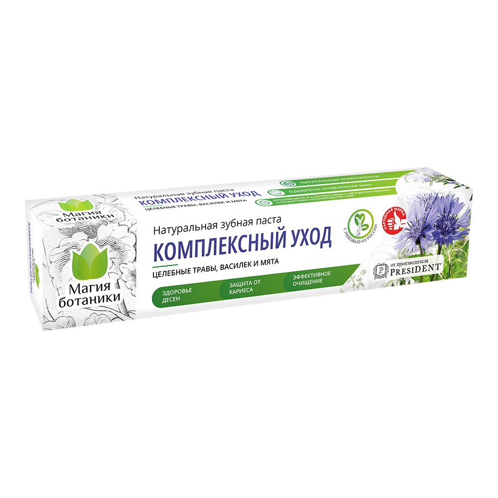 

Зубная паста President Магия ботаники комплексный уход 70 г