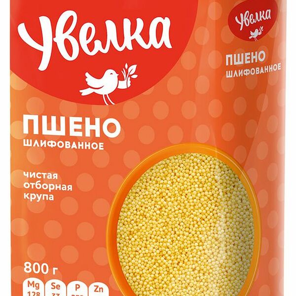 Пшено шлифованное Увелка 800 г