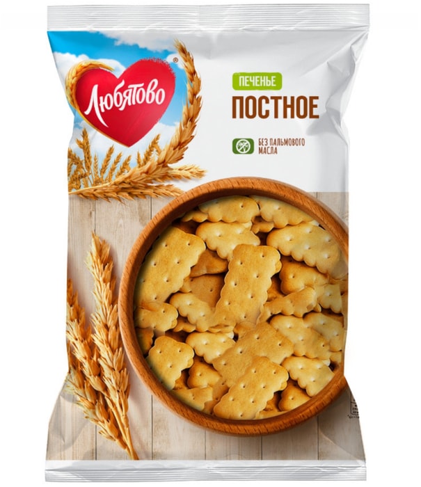 

Печенье Любятово постное затяжное 300 г
