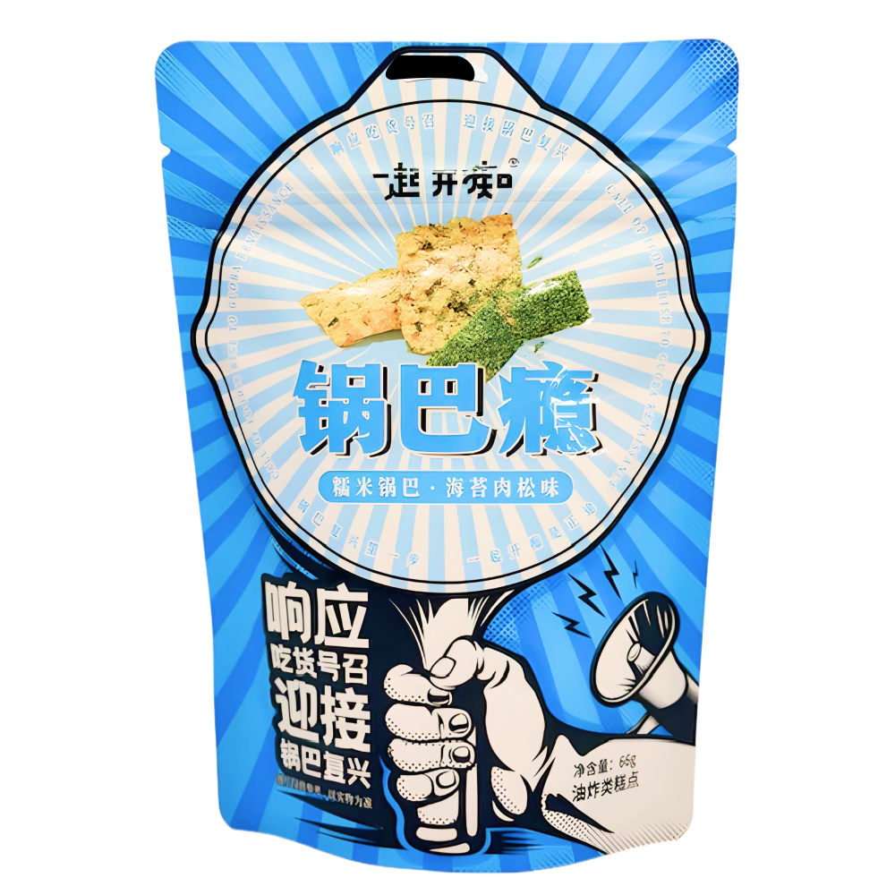 

Чипсы рисовые Anhui Jinhao Food с морскими водорослями и мясом 66 г