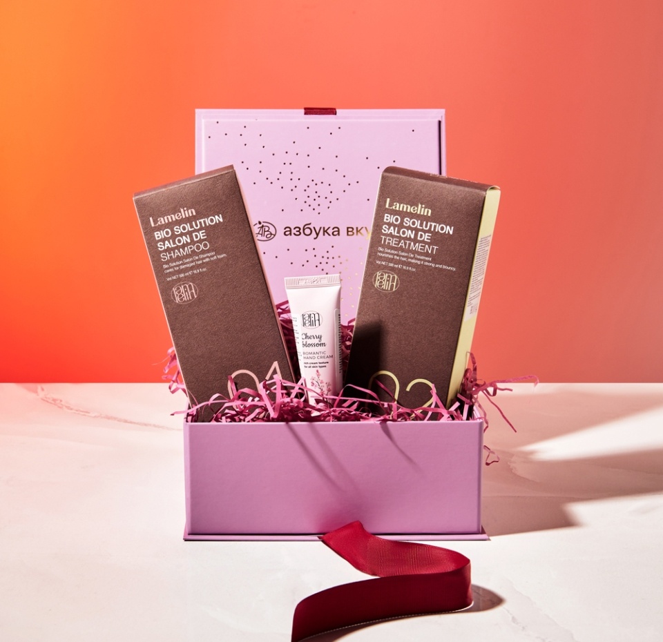 

Набор подарочный «Азбука вкуса», для женщин «т.м.Lamelin Красота волос», Россия