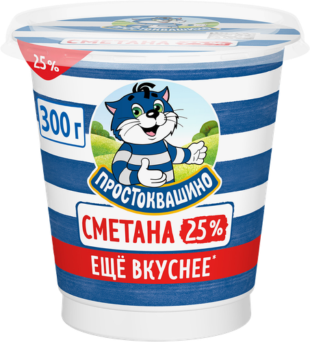 

Сметана Простоквашино 25% 300 г