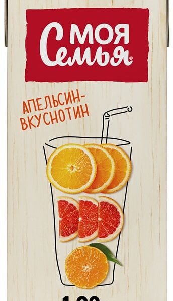 Напиток Моя Семья Апельсин-вкуснотин 1.93л