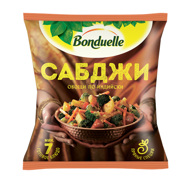 Овощи Бондюэль Сабджи по-индийски смесь замороженная 400 г