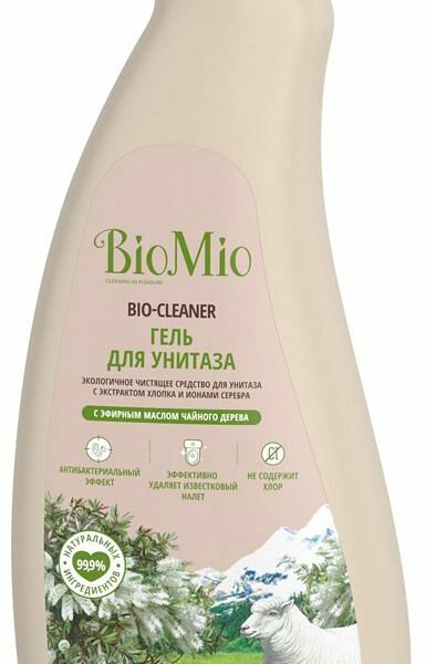 Гель для унитаза BioMio с эфирным маслом чайного дерева 750мл