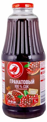 Сок Ашан Красная птица гранатовый восстановленный прямого отжима 1л