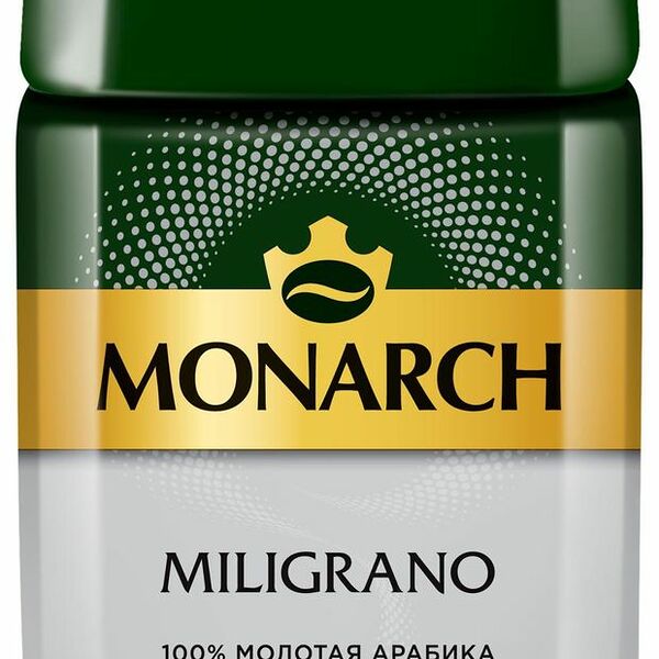 Кофе растворимый с добавлением молотого Monarch Miligrano натуральный сублимированный 160 г