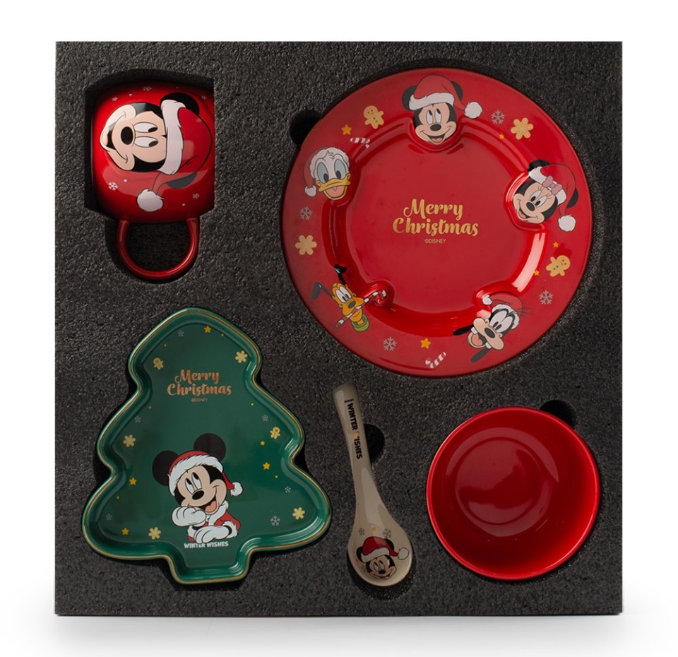 

Новогодний набор столовой посуды Mickey&Friends, Disney, Китай