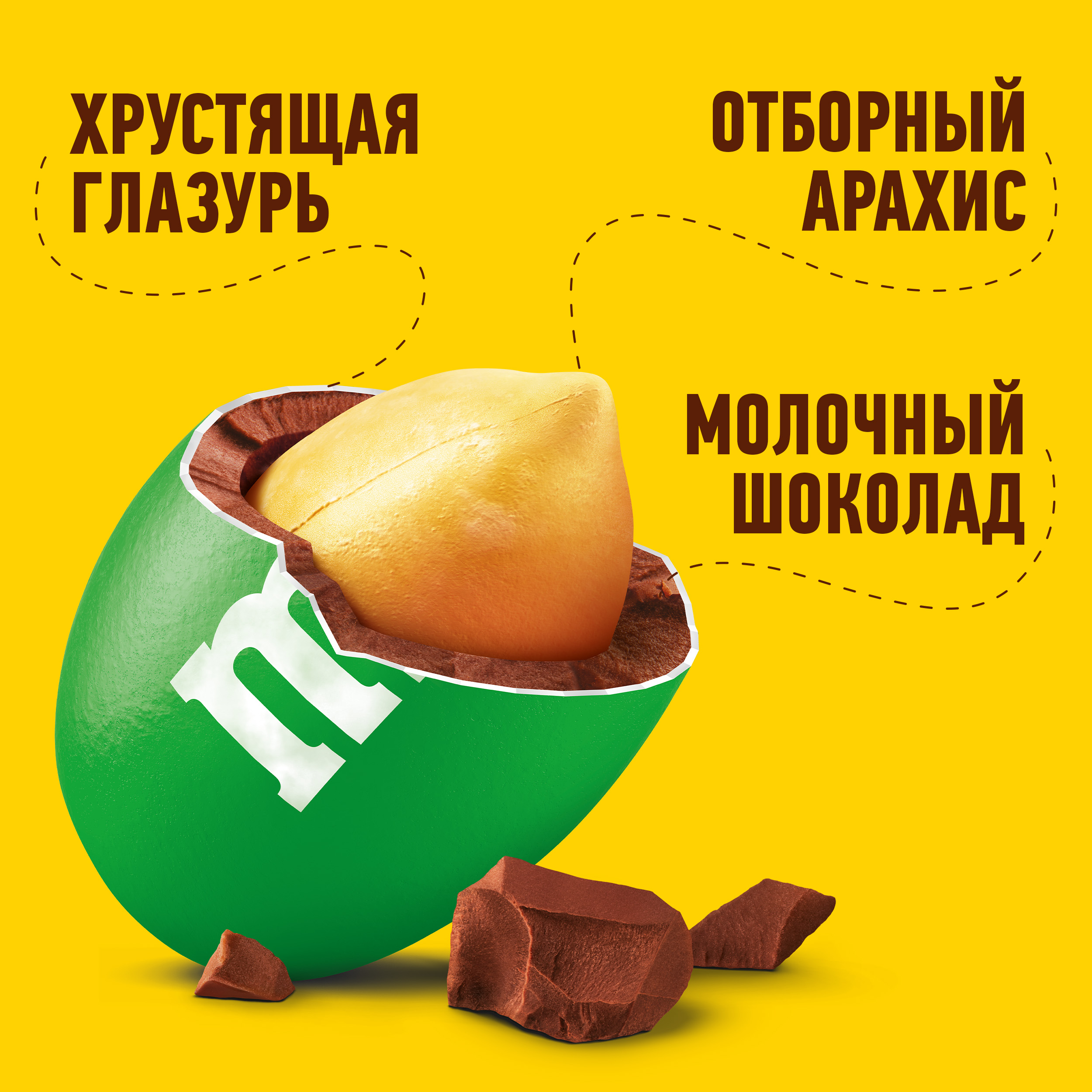 

Драже M&M's с арахисом для компании 145 г