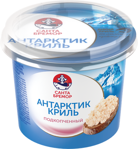 

Паста из морепродуктов Санта Бремор Антарктик-Криль подкопченный 150 г