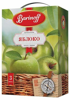 Напиток сокосодержащий Barinoff Яблоко осветленный