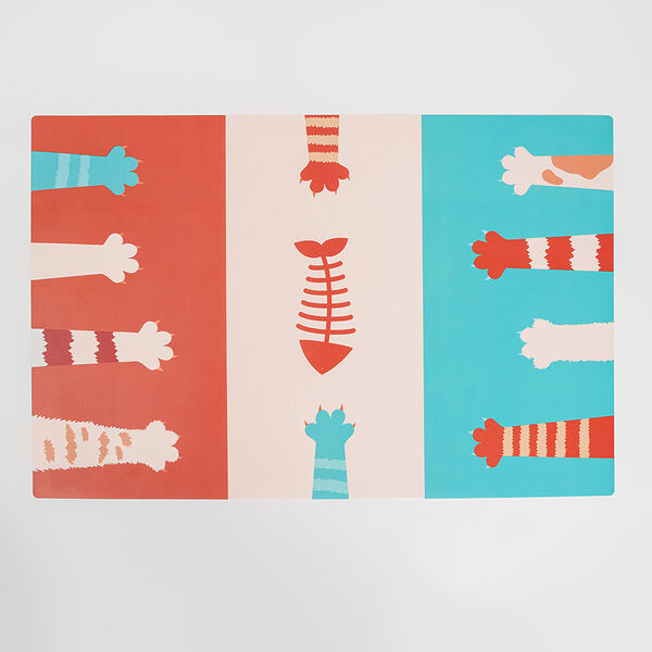 Коврик под миску Вкусная Рыбка 43*28см