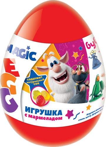 

Мармелад жевательный MAGIC EGG Буба с игрушкой, 1шт