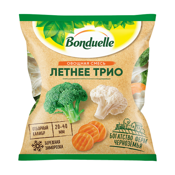 Овощная смесь Бондюэль Летнее трио замороженная 400 г