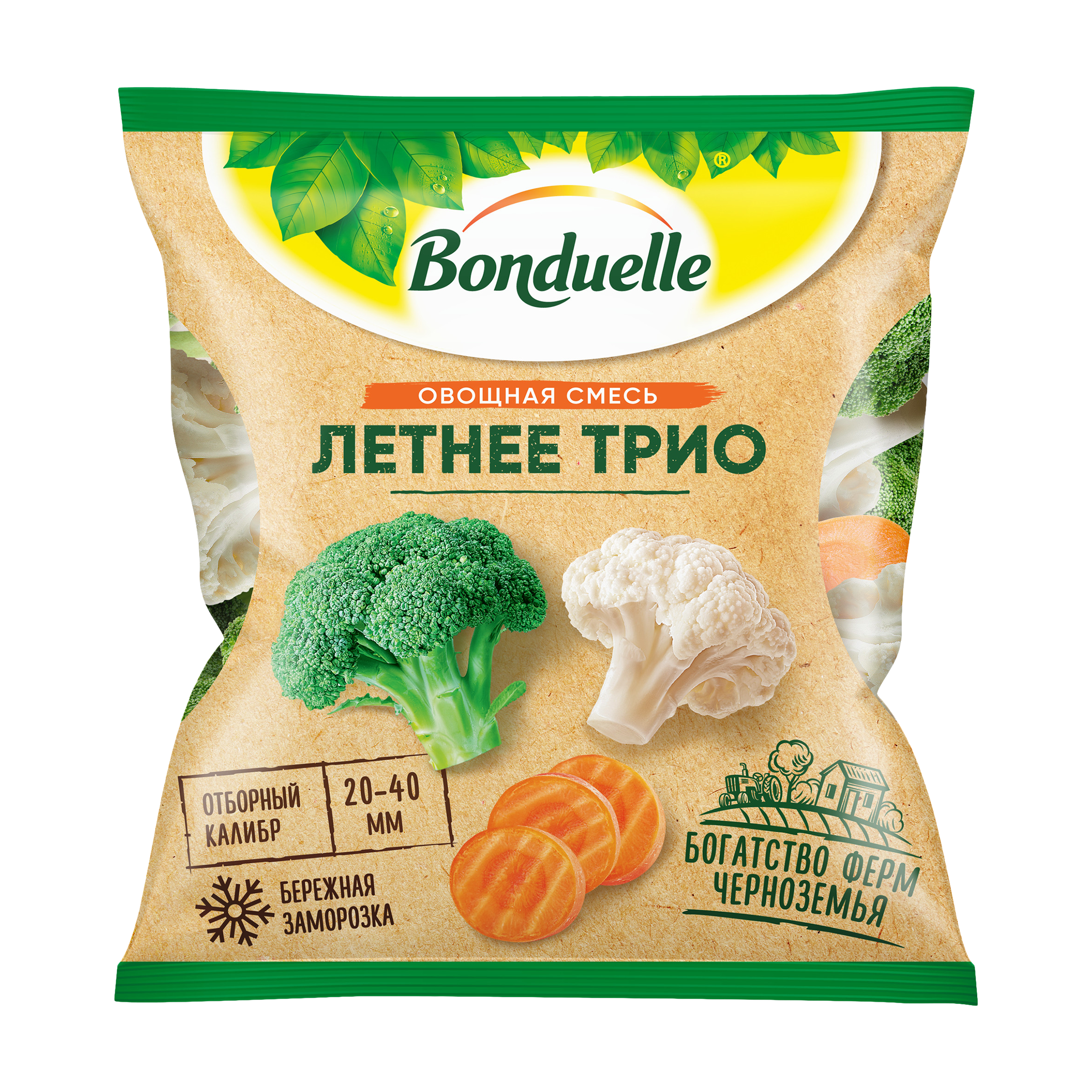 

Овощная смесь Бондюэль Летнее трио замороженная 400 г