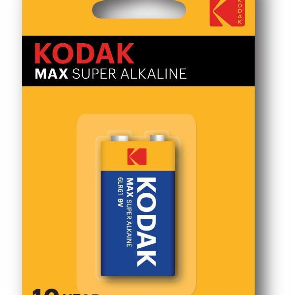 Батарейки Kodak Max Super Alkaline 6LR61 9V 1 шт.
