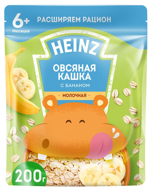 

Каша Heinz овсяная молочная банан с 6 месяцев 200 г