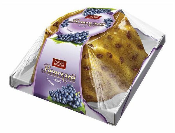 Кекс Русский бисквит Венский с изюмом 350г