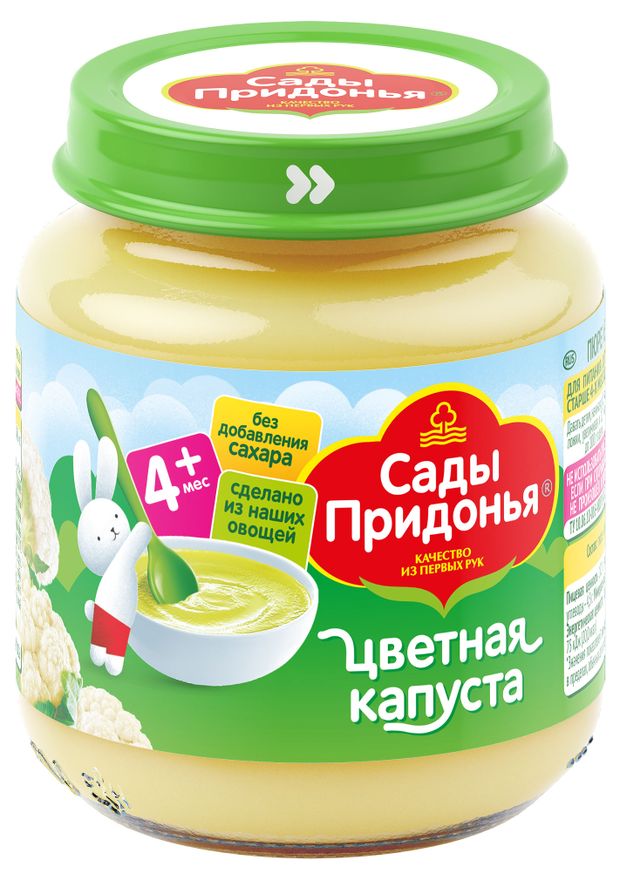 

Пюре Сады Придонья цветная капуста с 4 месяцев, 120 г
