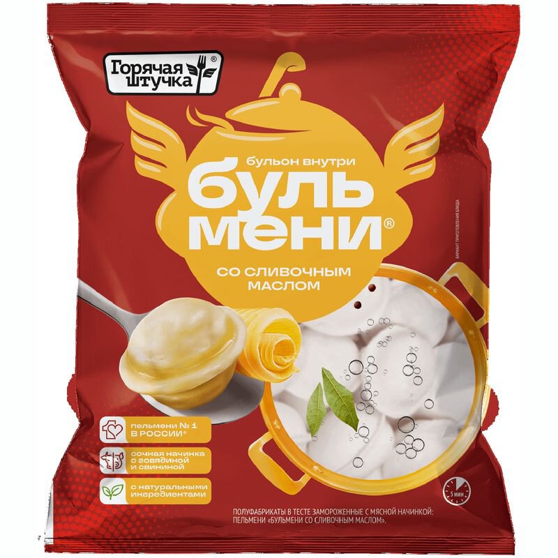 

Пельмени Горячая штучка Бульмени со сливочным маслом 400 г