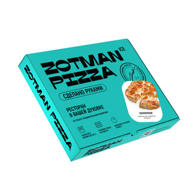 Пицца Zotman pizza Пепперони замороженная 400 г дизайн упаковки в ассортименте