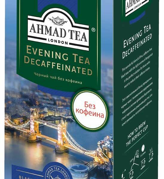 Чай чёрный Ahmad Tea Evening Tea Decaffeinated, 25×1.5