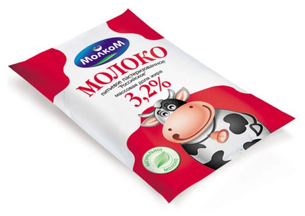 

Молоко МолкоМ пастеризованное, 3.2% 1000 мл