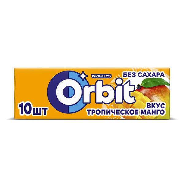 Жевательная резинка Orbit Тропическое манго без сахара 13.6 г