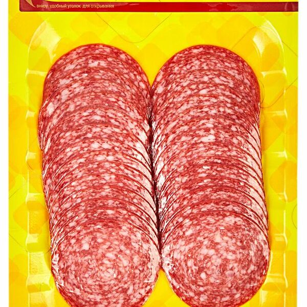 Колбаса сырокопчёная Ароматная Останкино нарезка, 100 г