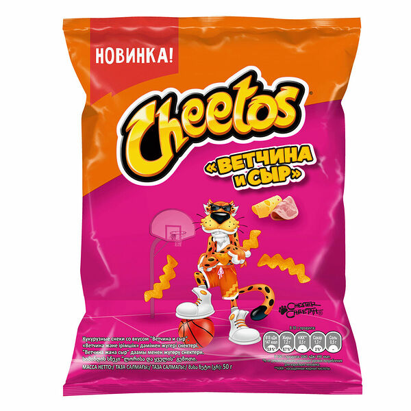 Кукурузные снеки Cheetos Ветчина и сыр 50 г